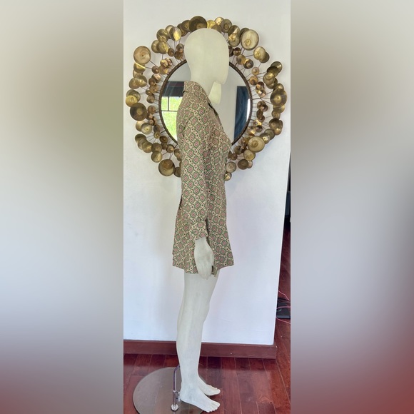 Vintage Connie Sage Inc 1970s butterfly collar Mini dress. XXS - Picture 6 of 13